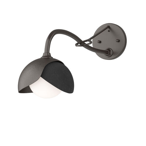 Brooklyn 1 Light 6 inch Oil Rubbed Bronze and Black Long-Arm Sconce Wall Light in Oil Rubbed Bronze/Black, Long-Arm