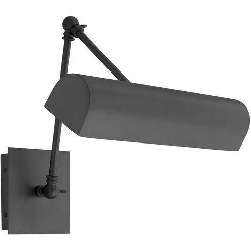 Fort Worth 120 watt Matte Black Swing Arm Picture Light Wall Light