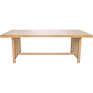 Harrington 86.5 X 37.5 inch Natural Dining Table
