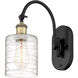 Ballston Cobbleskill 1 Light 5 inch Black Antique Brass Sconce Wall Light