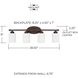 Dixon 4 Light 29 inch Bronze Vanity Light Wall Light