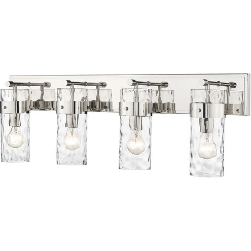 Fontaine 4 Light 34 inch Polished Nickel Vanity Wall Light