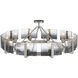 Aenon 10 Light 36 inch Pewter Semi-Flush Mount Ceiling Light