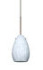 Pera LED Bronze Pendant Ceiling Light in Carrera Glass