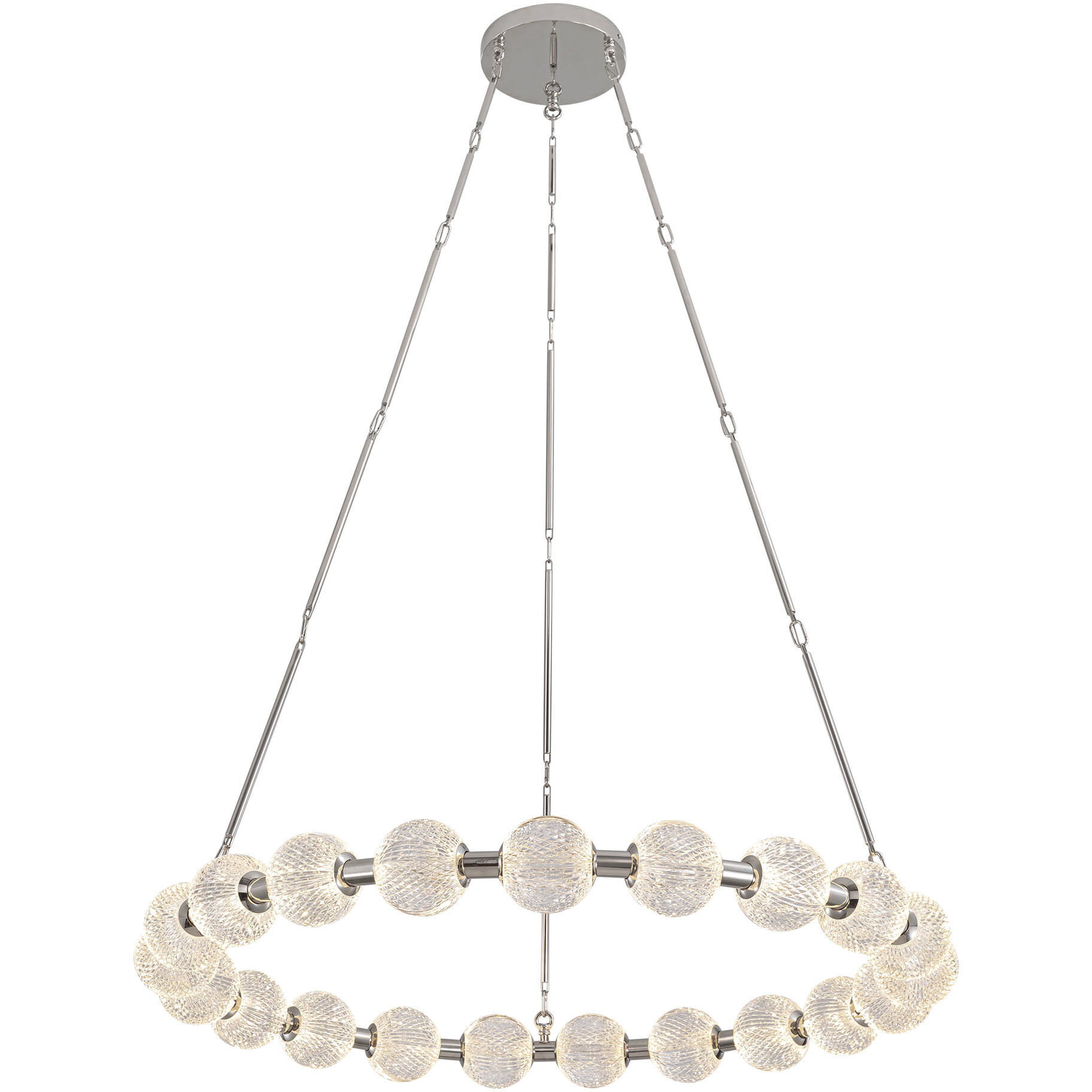 Marni LED 41.38 inch Polished Nickel Chandelier Ceiling Light