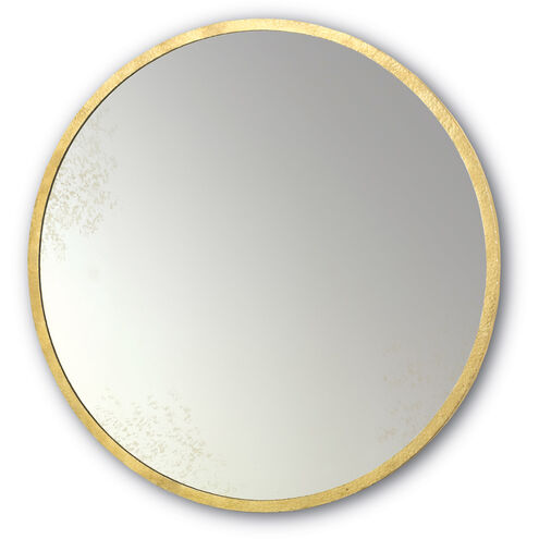 Aline 42 X 42 inch Contemporary Gold Leaf/Antique Mirror Wall Mirror