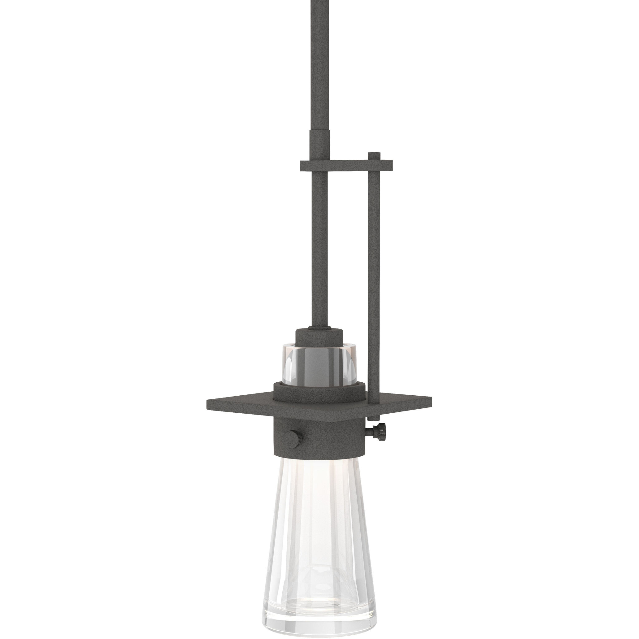 Erlenmeyer 1 Light 4 inch Natural Iron Mini Pendant Ceiling Light