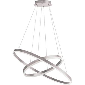 Circulo LED 29 inch Silver Chandelier Ceiling Light