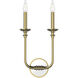 Peabody Wall Sconce Wall Light in Vintage Brass