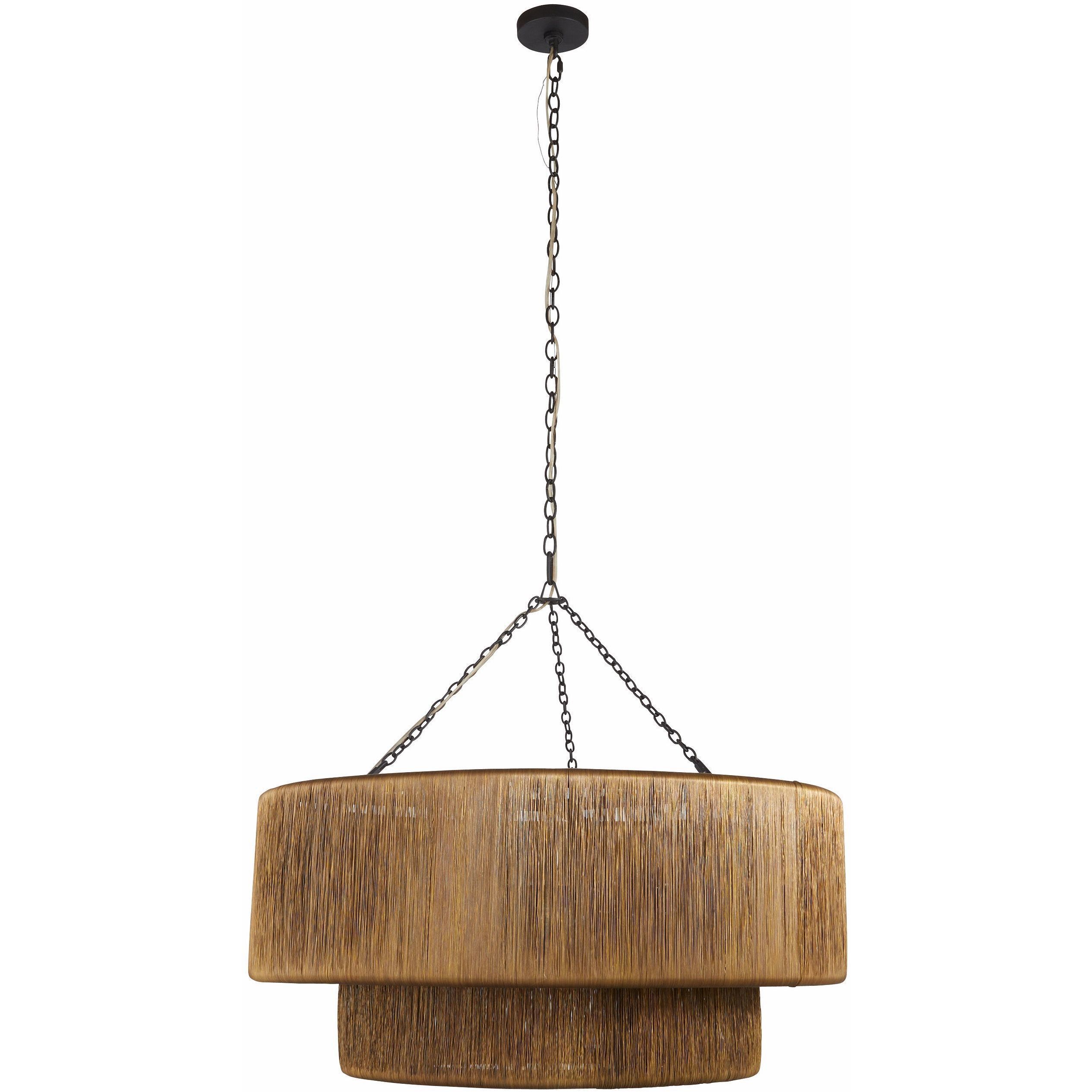 Creighton 3 Light 35 inch Vintage Brass Chandelier Ceiling Light