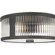 Ardezia 3 Light 11.75 inch Matte Black Flush Mount Ceiling Light