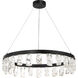 Artic Glacier LED 33.25 inch Coal Chandelier Ceiling Light