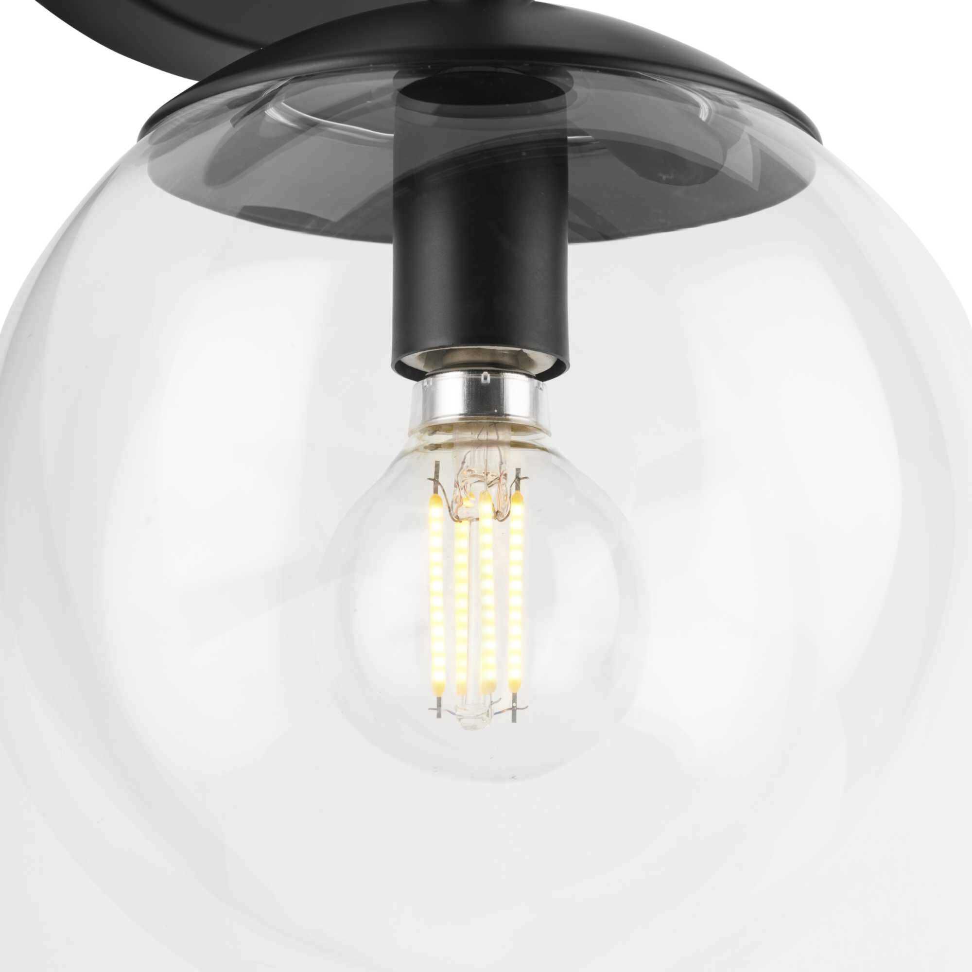 Atwell 2 Light 6.75 inch Matte Black Wall Sconce Wall Light