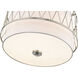 Dalton 3 Light 17 inch Brushed Nickel Pendant Ceiling Light