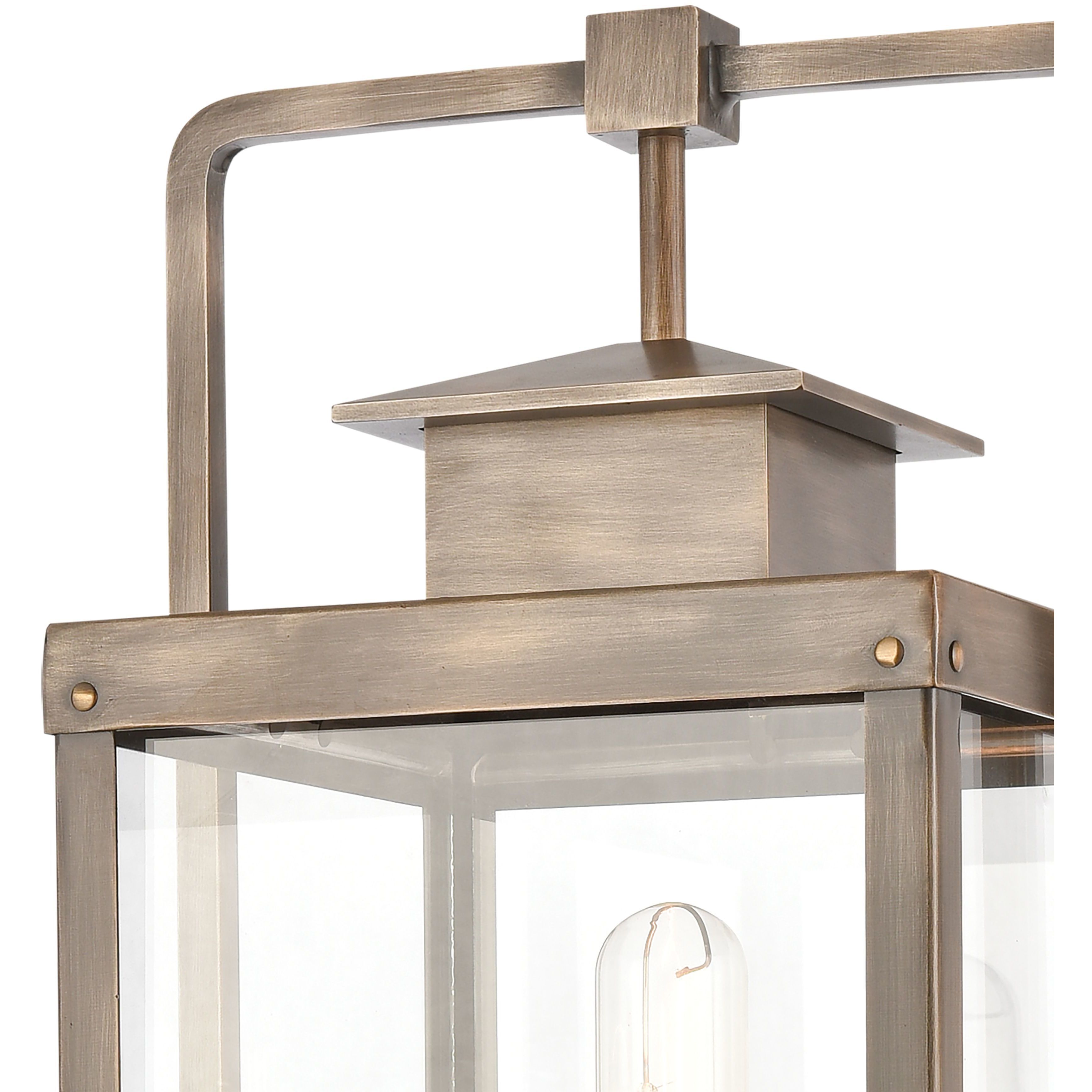 Crested Butte 1 Light 23 inch Vintage Brass Outdoor Post Light