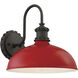 Escudilla 1 Light 12 inch Red Glass Outdoor Wall Mount, Great Outdoors