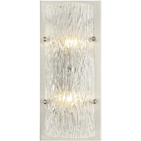 Morgan 2 Light 8 inch Brushed Nickel Sconce Wall Light