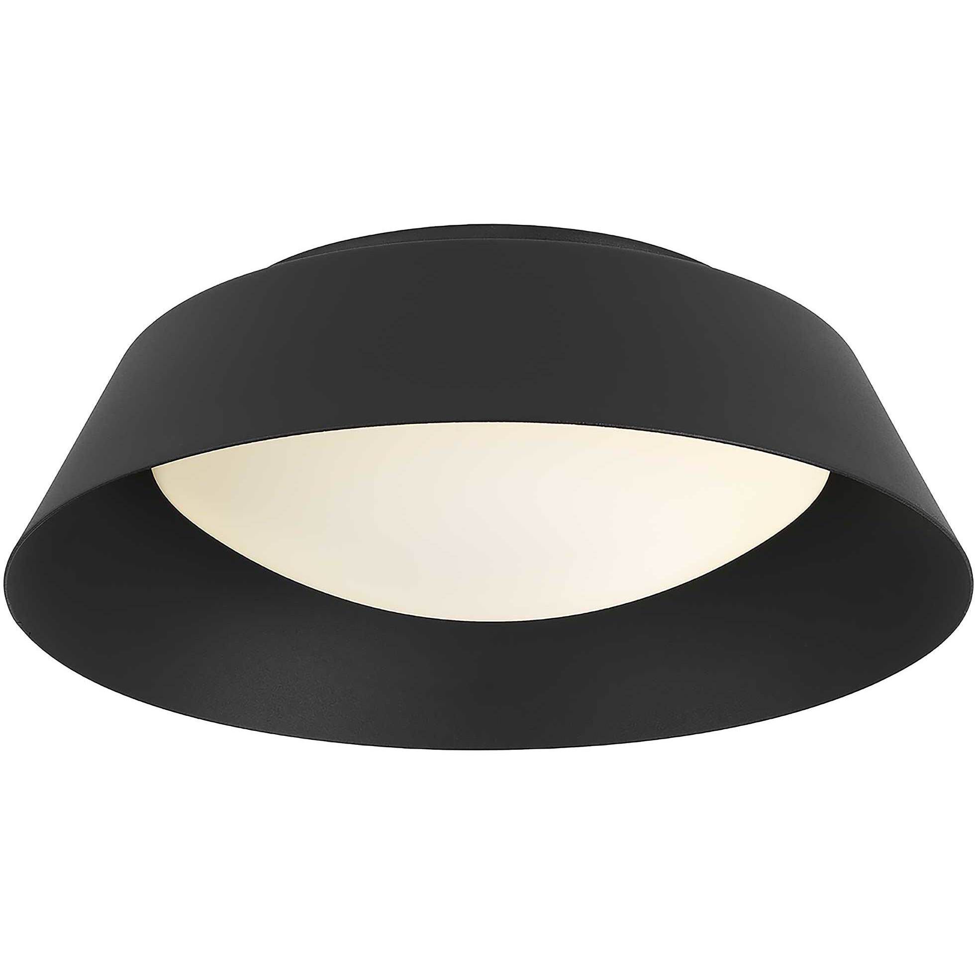 Pez LED 11 inch Sand Black Outdoor Flush Mount