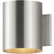Outpost 1 Light 7.25 inch Brushed Aluminum Outdoor Wall Mount