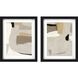 Geometrics Collection Beige Framed Art