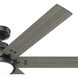 Gravity 60 inch Matte Black with Dark Gray Oak/Matte Black Blades Ceiling Fan