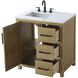 Alina 32 X 34 inch Linen Oak Bathroom Vanity Cabinet