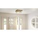 Westover 2 Light 12 inch Antique Brass Flush Mount Ceiling Light
