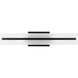 Dex 2 Light 4.75 inch Midnight Black Bath Vanity Wall Light