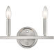 Sawyer 2 Light 12 inch Satin Nickel Vanity Light Wall Light