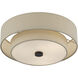 Bellingham 3 Light 15 inch Bronze Large Semi-Flush Ceiling Light, Large
