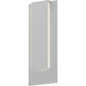 Reveal LED 19 inch Textured White Indoor-Outdoor Sconce, Inside-Out