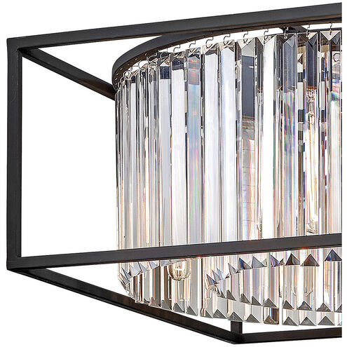 Giada 8 Light 24 inch Black Indoor Chandelier Ceiling Light, Convertible to Semi-Flush