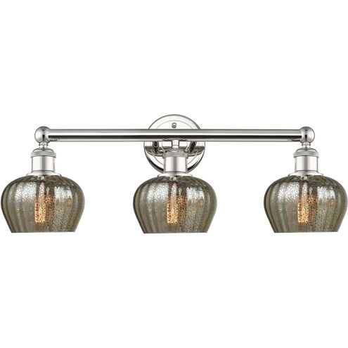 Fenton 3 Light 24.5 inch Polished Nickel Bath Vanity Light Wall Light in Mercury