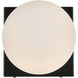 Jaylin 1 Light 6 inch Black Bath Sconce Wall Light
