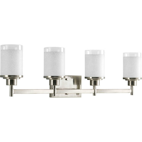 Alexa 4 Light 31 inch Brushed Nickel Bath Vanity Wall Light
