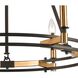 Talia 6 Light 29 inch Oil Rubbed Bronze with Satin Brass Chandelier Ceiling Light