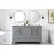 Rhodes 60 X 22 X 35 inch Grey Vanity Sink Set in Gray