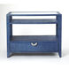 Butler Loft Amelle Blue Raffia 36 X 16 inch Navy Raffia Console/Sofa Table