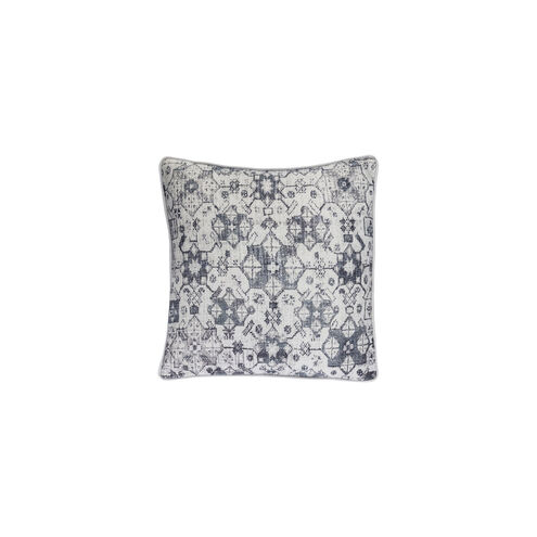 Roxana 20 X 20 inch Light Gray and Navy Throw Pillow