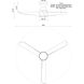 Thalia 54 inch Matte Black Hugger Fan