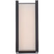 Axel LED 14 inch Black Outdoor Wall Light, dweLED