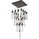 Canada 25 Light 28 inch Matte Black Chandelier Ceiling Light