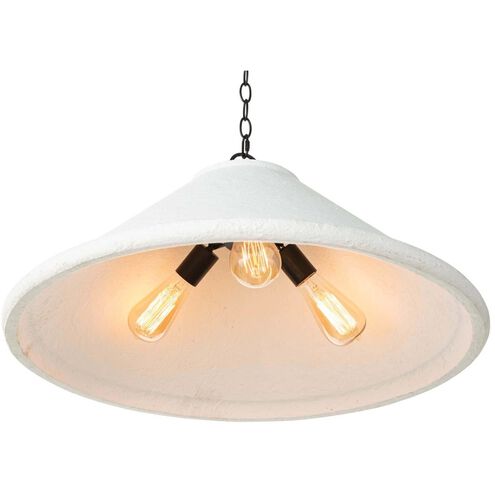 Billie 3 Light 25 inch White Pendant Ceiling Light, Large