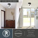 Park Ridge 3 Light 10.5 inch Matte Black Flush Mount Ceiling Light