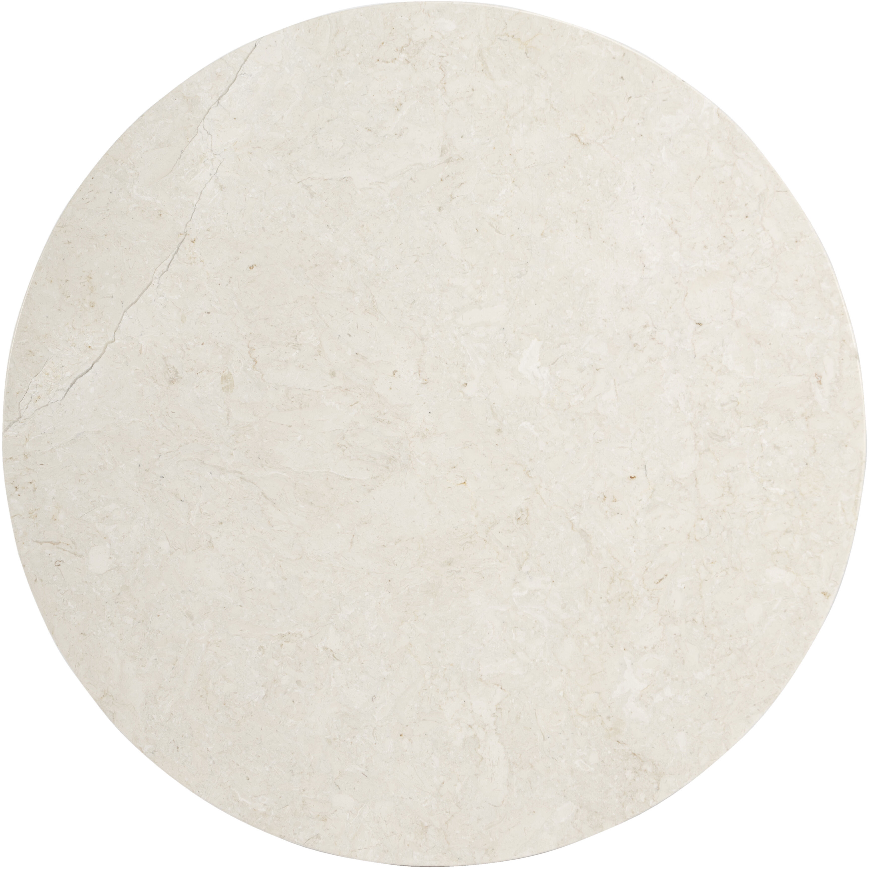 Danielle Marble 24" Pedestal Side Table in Gray