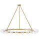 Coco 24 Light 59.75 inch Lacquered Brass Chandelier Ceiling Light