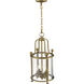 Wyndham 4 Light 11.5 inch Heirloom Brass Chandelier Ceiling Light in 12