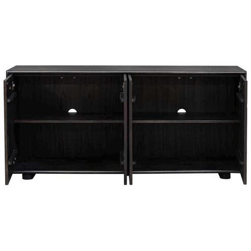 Stevenson Multi-Toned Ebony 4 Door Cabinet