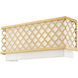 Arabesque 2 Light 16 inch Soft Gold ADA ADA Wall Sconce Wall Light