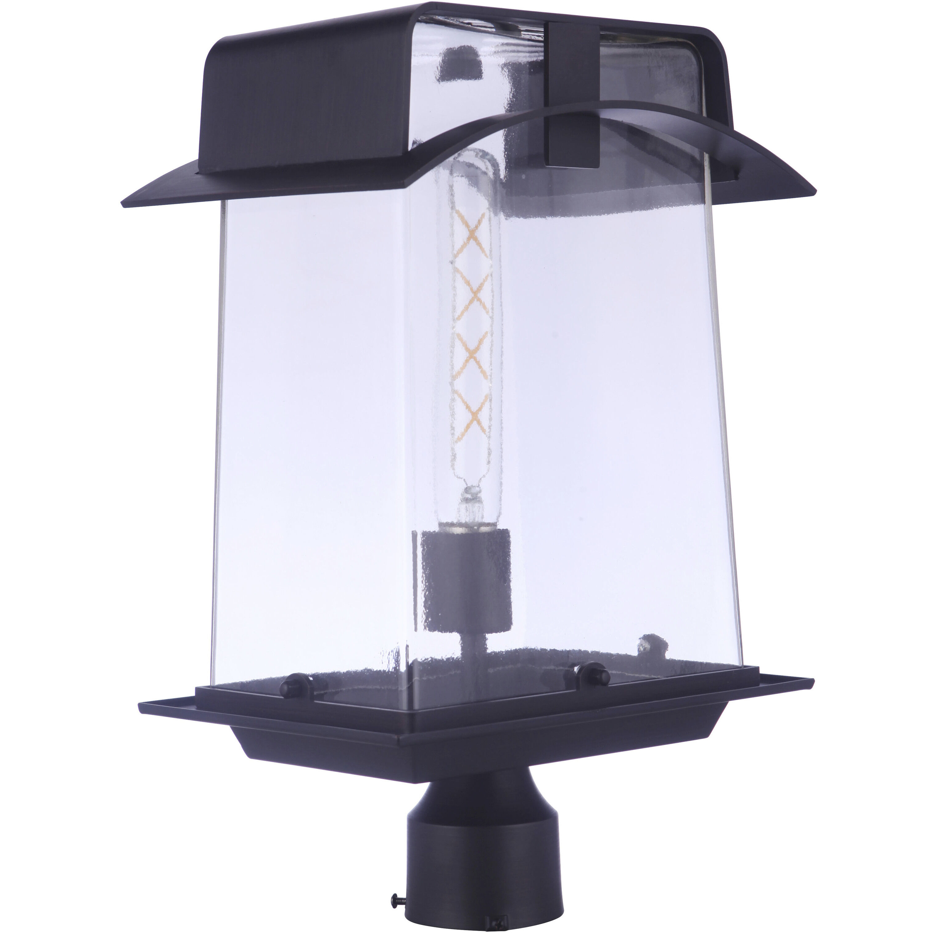 Smithy LED 18 inch Aged Bronze Brushed Outdoor Post